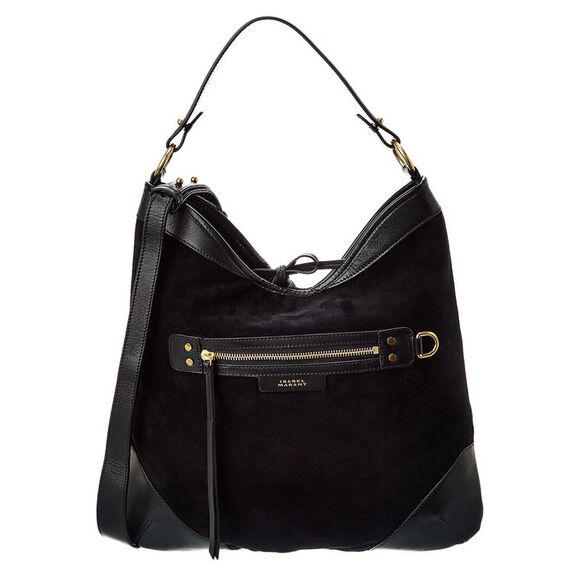 Isabel Marant Botsy Suede & Leather Shoulder Bag - Picture 1 of 4